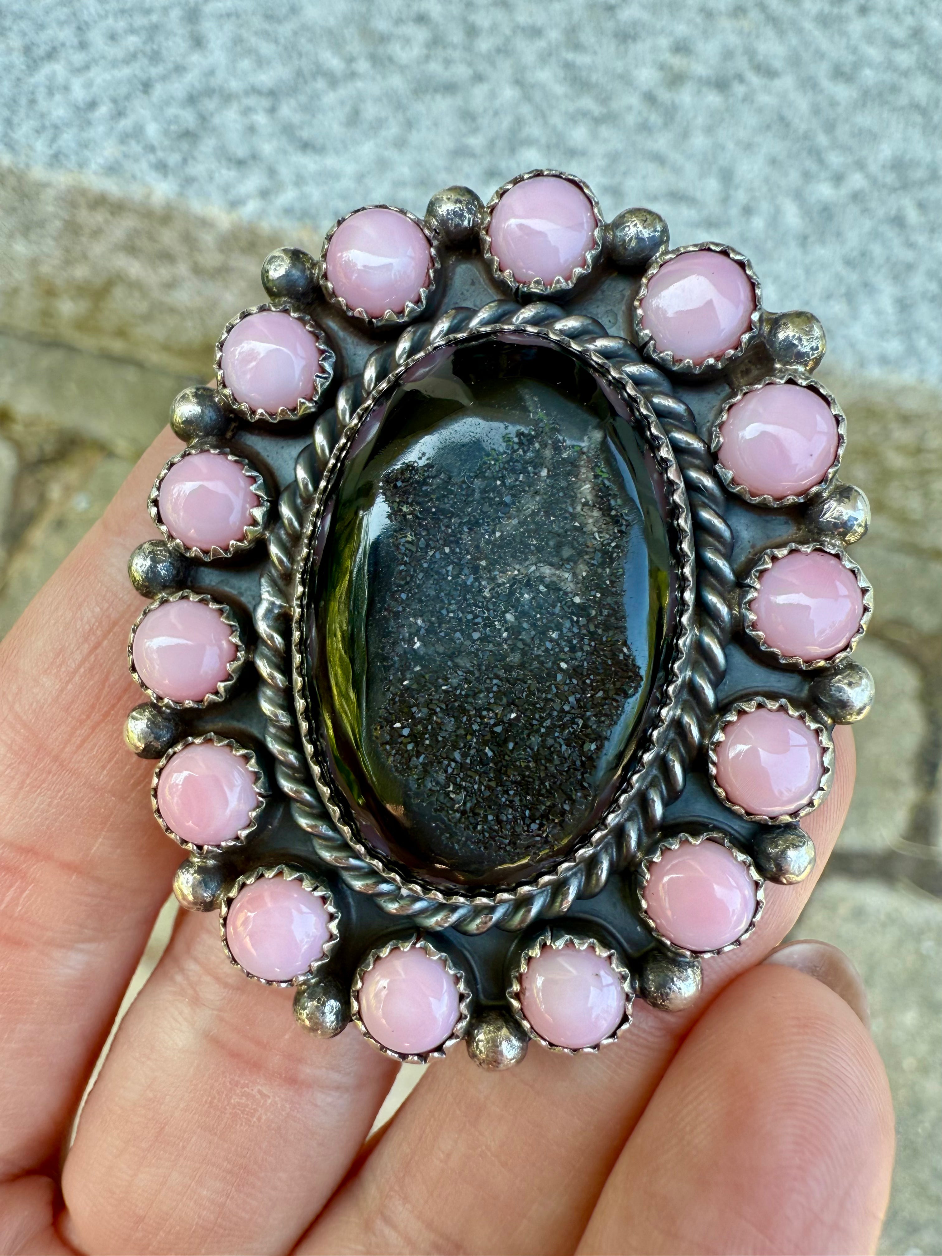 Adjustable Druzy Ring