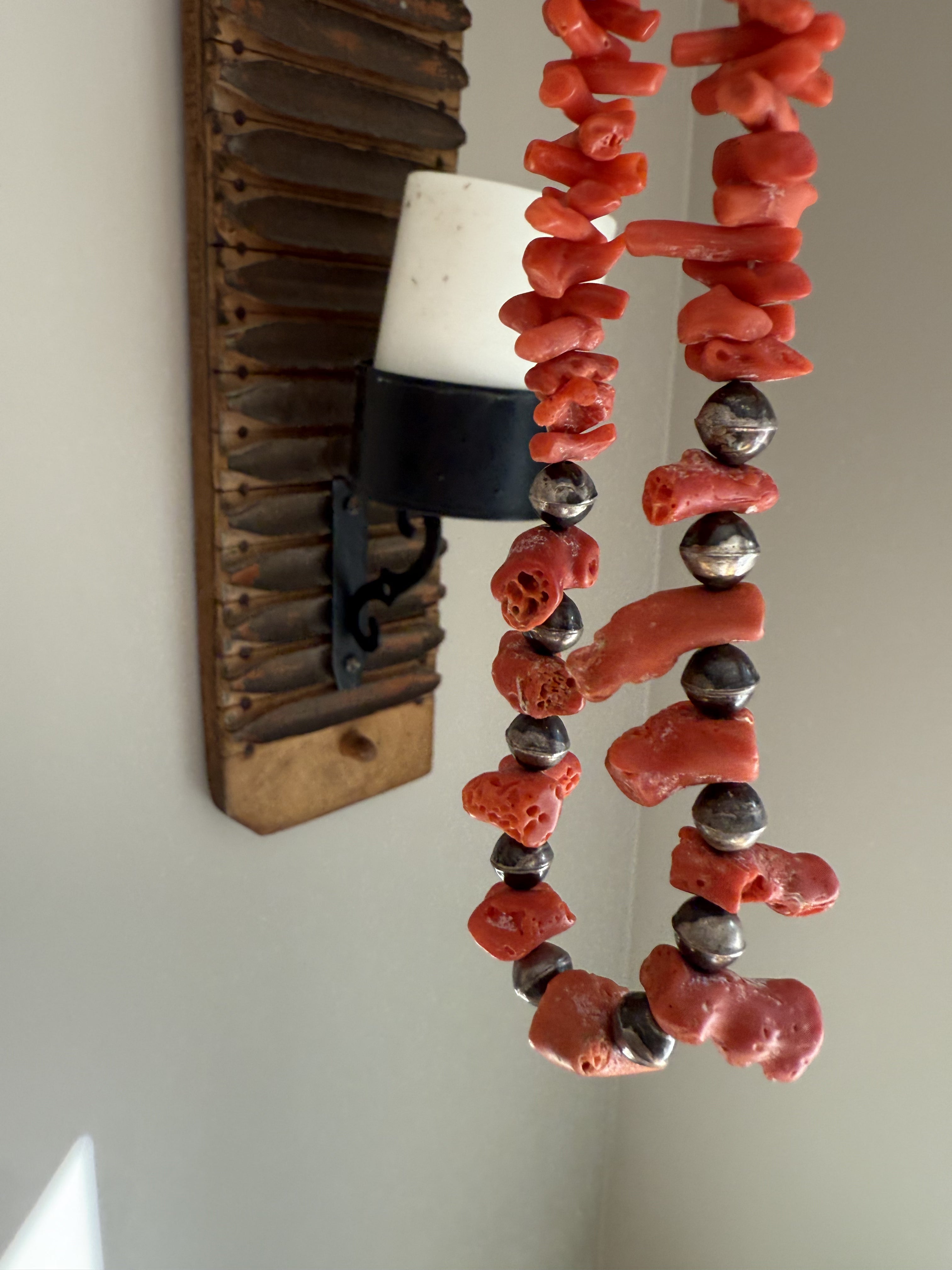 Coral and Bead Necklace