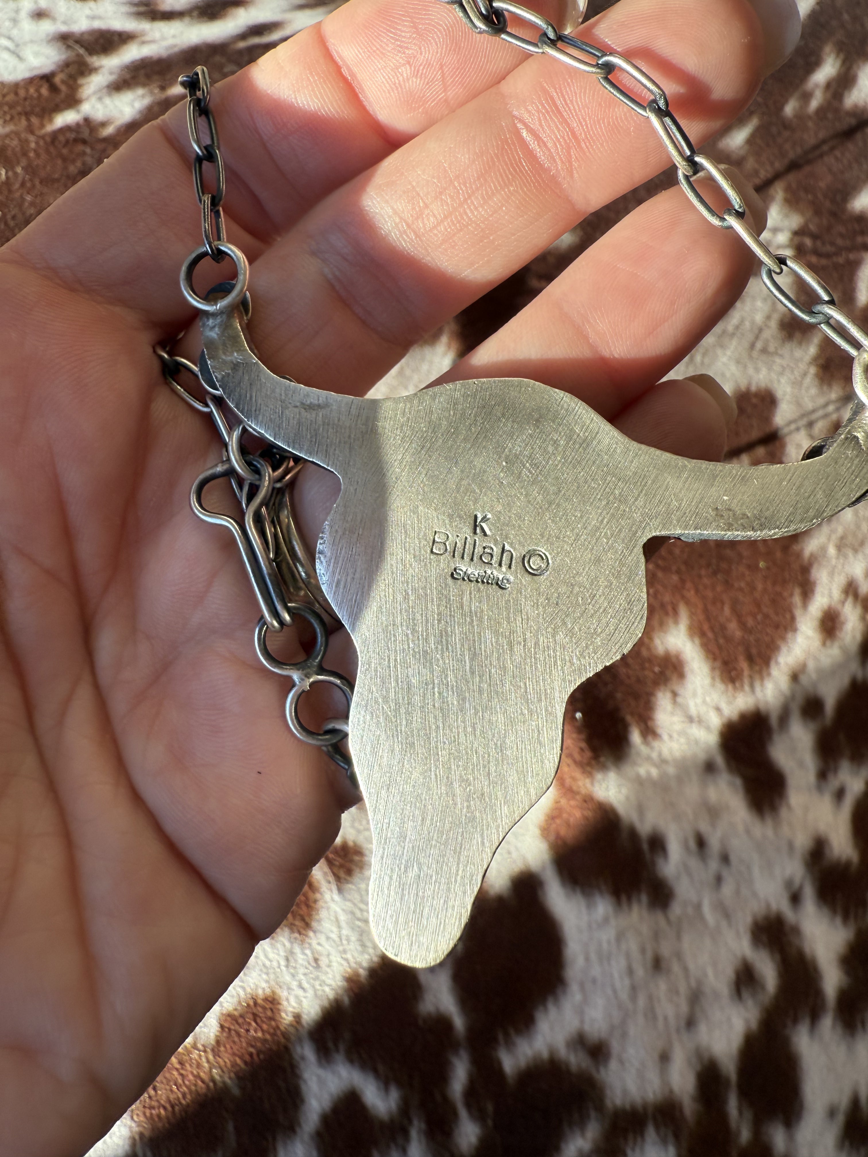 Golden Hills Steer Necklace